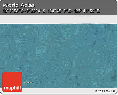 Satellite 3D Map of the Area around 9° 46' 31" S, 135° 13' 29" E