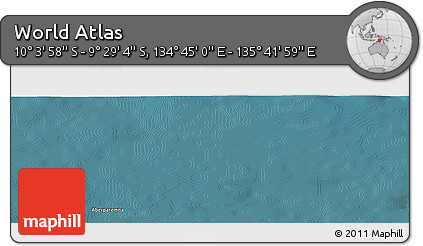 Satellite Panoramic Map of the Area around 9° 46' 31" S, 135° 13' 29" E