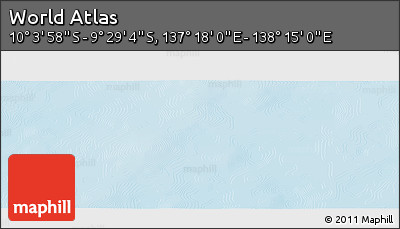 Physical Panoramic Map of the Area around 9° 46' 31" S, 137° 46' 30" E