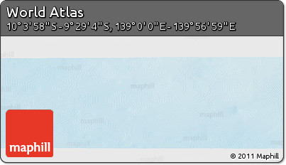 Physical Panoramic Map of the Area around 9° 46' 31" S, 139° 28' 29" E