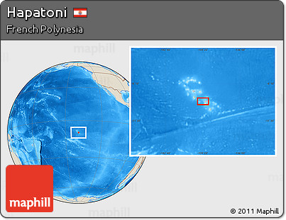 Shaded Relief Location Map of Hapatoni