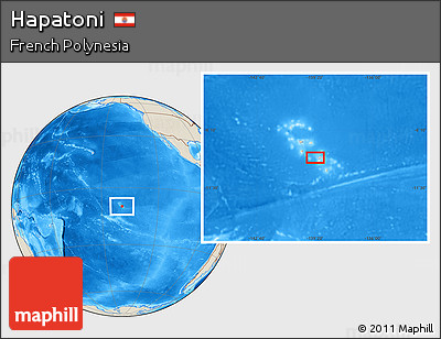 Shaded Relief Location Map of Hapatoni