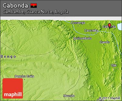 Physical 3D Map of Cabonda