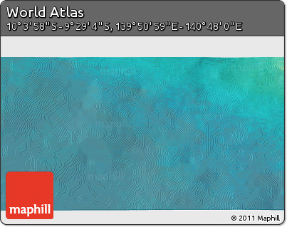 Satellite 3D Map of the Area around 9° 46' 31" S, 140° 19' 29" E