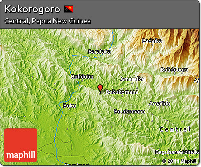 Physical 3D Map of Kokorogoro