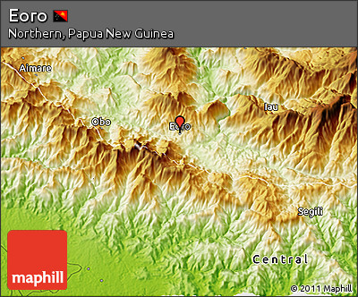 Physical 3D Map of Eoro
