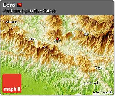 Physical 3D Map of Eoro
