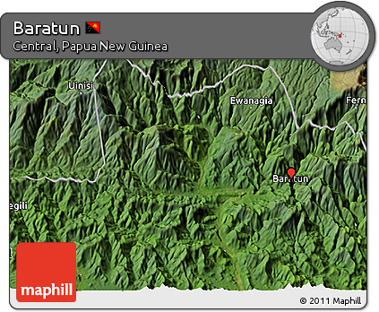 Satellite 3D Map of Baratun
