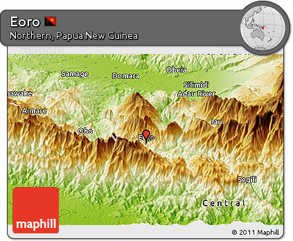Physical Panoramic Map of Eoro