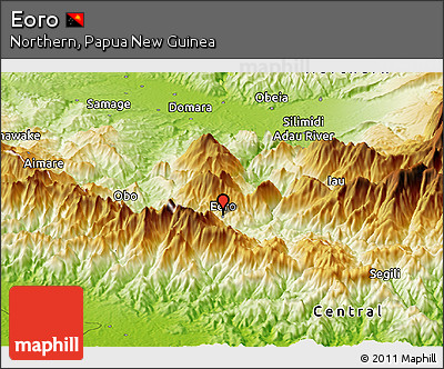 Physical Panoramic Map of Eoro