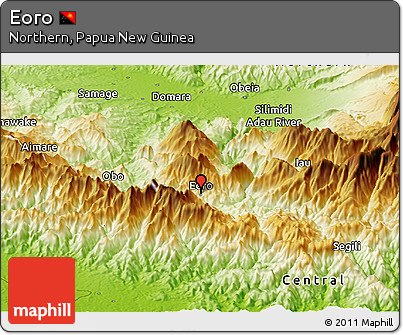 Physical Panoramic Map of Eoro