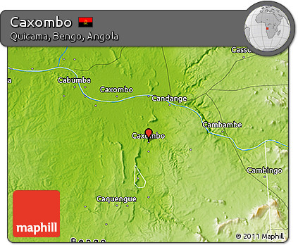 Physical 3D Map of Caxombo