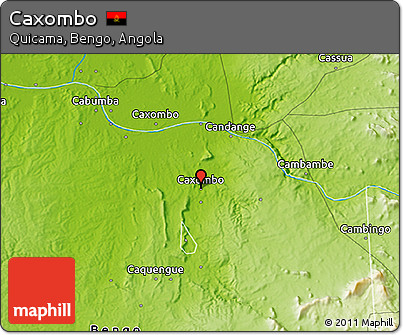 Physical 3D Map of Caxombo