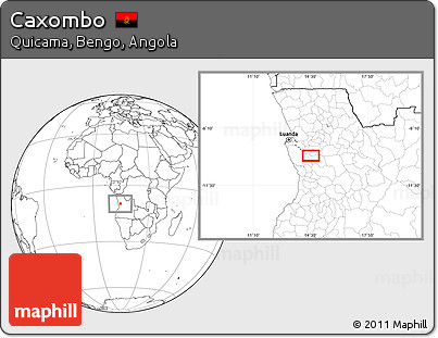 Blank Location Map of Caxombo