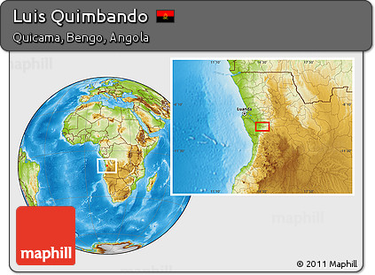 Physical Location Map of Luis Quimbando