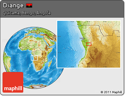 Physical Location Map of Diange