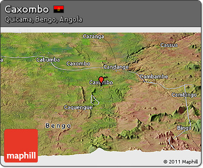 Satellite Panoramic Map of Caxombo