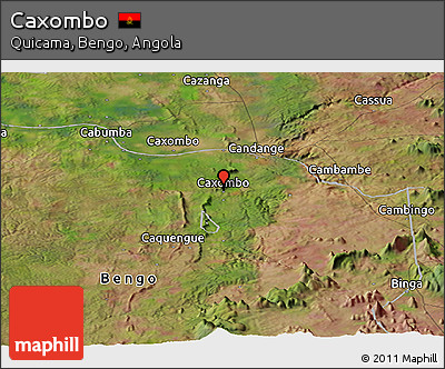 Satellite Panoramic Map of Caxombo