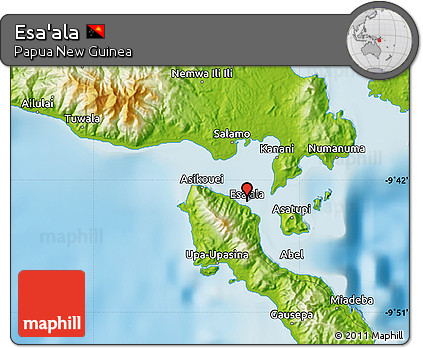 Physical Map of Esa'ala