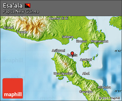 Physical Map of Esa'ala