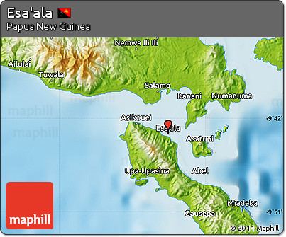 Physical Map of Esa'ala