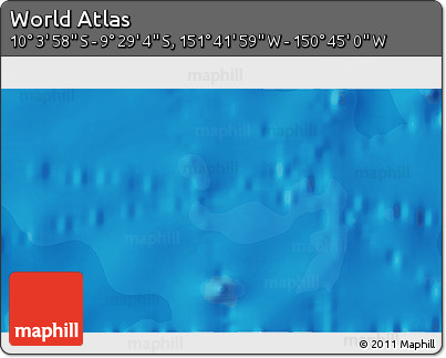 Political 3D Map of the Area around 9° 46' 31" S, 151° 13' 29" W