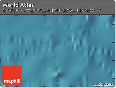 Satellite Map of the Area around 9° 46' 31" S, 151° 13' 29" W