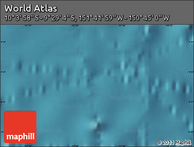 Satellite Map of the Area around 9° 46' 31" S, 151° 13' 29" W