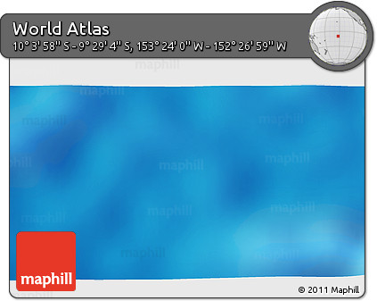 Physical 3D Map of the Area around 9° 46' 31" S, 152° 55' 30" W