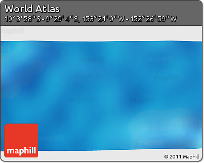 Physical 3D Map of the Area around 9° 46' 31" S, 152° 55' 30" W