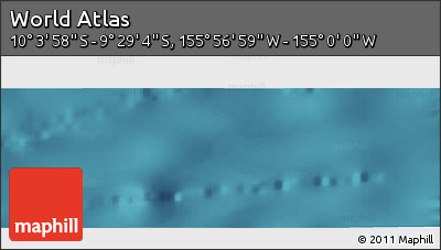 Satellite Panoramic Map of the Area around 9° 46' 31" S, 155° 28' 29" W