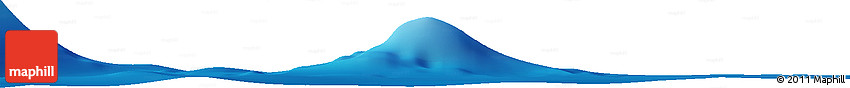 Shaded Relief Horizon Map of the Area around 9° 46' 31" S, 156° 19' 29" W