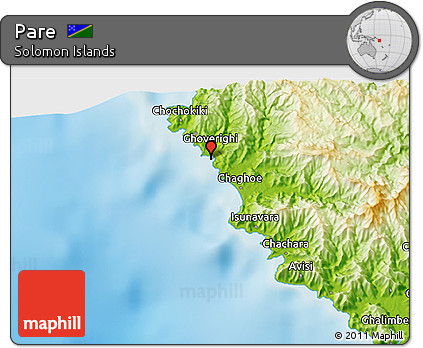 Physical 3D Map of Pare