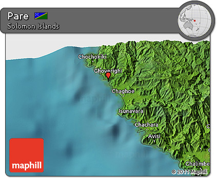 Satellite 3D Map of Pare