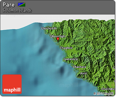 Satellite 3D Map of Pare