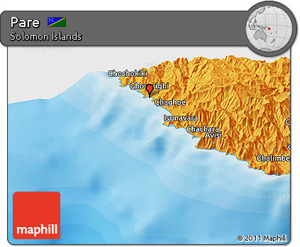 Political Panoramic Map of Pare