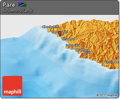 Political Panoramic Map of Pare