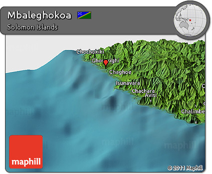 Satellite Panoramic Map of Mbaleghokoa