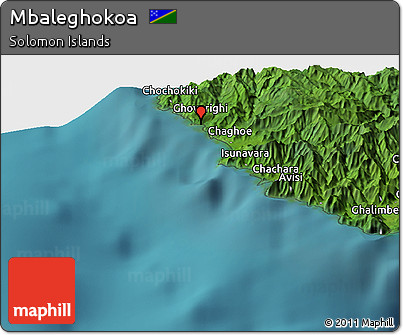 Satellite Panoramic Map of Mbaleghokoa