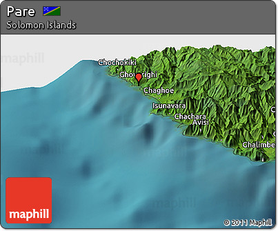 Satellite Panoramic Map of Pare