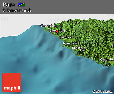 Satellite Panoramic Map of Pare