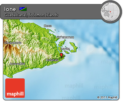 Physical 3D Map of Ione