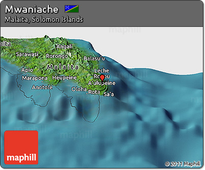 Satellite Panoramic Map of Mwaniache