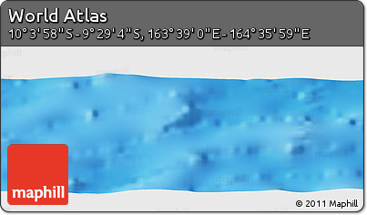 Physical Panoramic Map of the Area around 9° 46' 31" S, 164° 7' 30" E