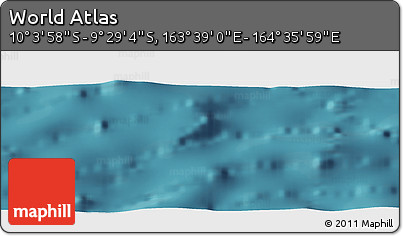 Satellite Panoramic Map of the Area around 9° 46' 31" S, 164° 7' 30" E