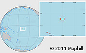 Gray Location Map of the area around 9° 46' 31" S, 168° 13' 29" W
