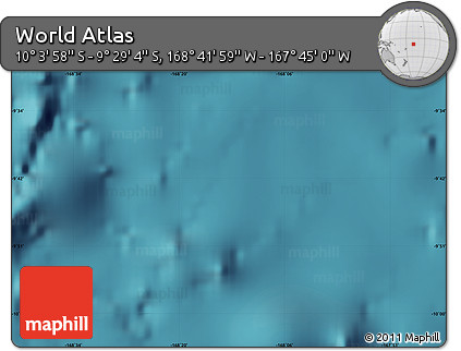 Satellite Map of the Area around 9° 46' 31" S, 168° 13' 29" W