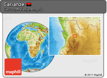 Physical Location Map of Carianze