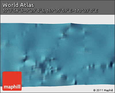 Satellite 3D Map of the Area around 9° 46' 31" S, 170° 4' 29" E
