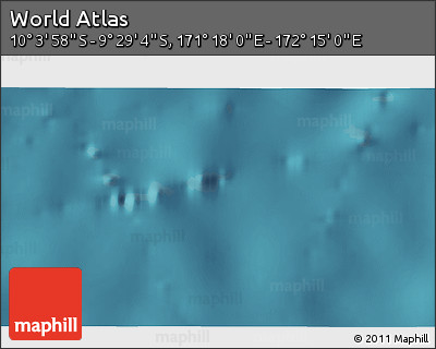 Satellite 3D Map of the Area around 9° 46' 31" S, 171° 46' 30" E